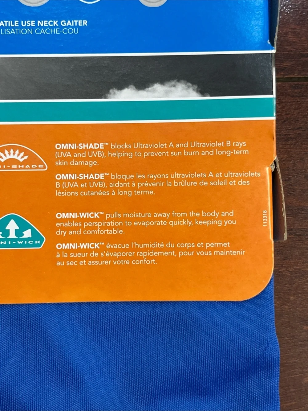 Columbia Terminal Tackle Neck Gaiter II L/XL Blue UPF 50 Sun Protection PFG New